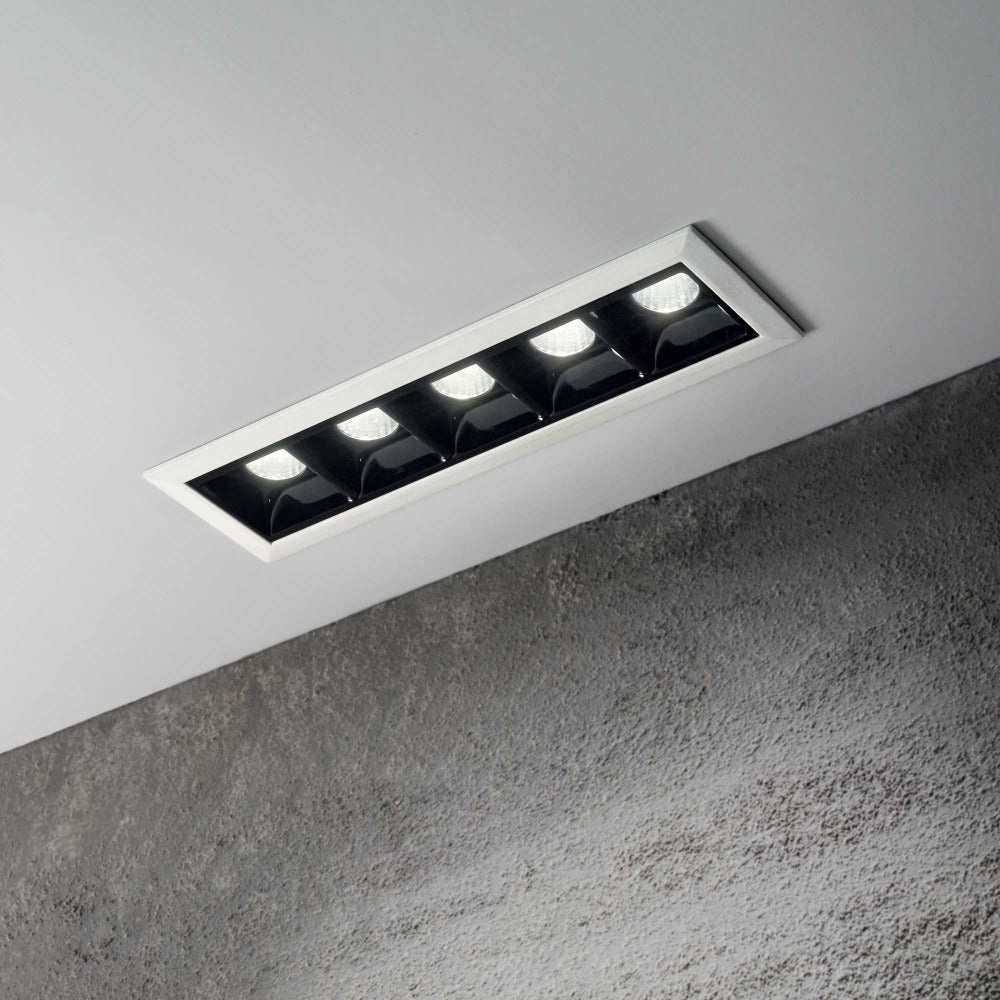 Buy Recessed LED Downlights Australia Lika Fi Trim Recessed LED Down 5 Lights White Aluminum 3000K - 206219