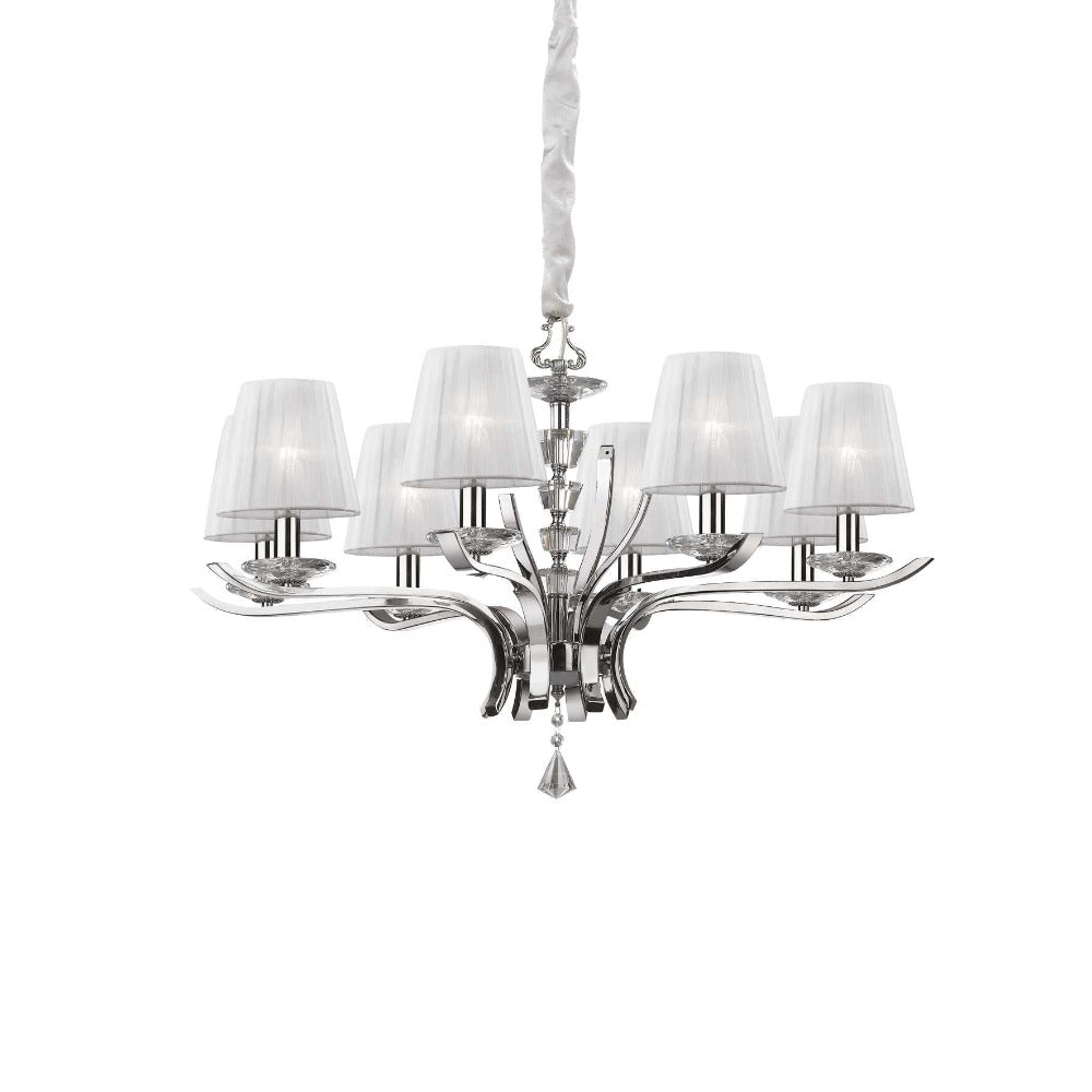 Buy Chandeliers Australia Pegaso Sp8 Chandelier 8 Lights Metal & Crystal - 197739