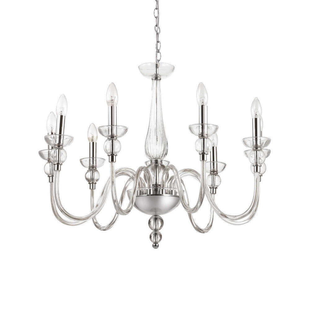 Buy Chandeliers Australia Doge Sp9 Chandelier 9 Lights Clear Chrome / Glass - 044453