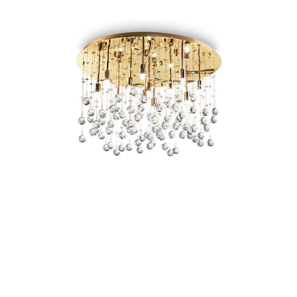 Buy Flush Mount Lights Australia Moonlight Pl12 Flush Mount 12 Lights Metal / Crystals - 08278