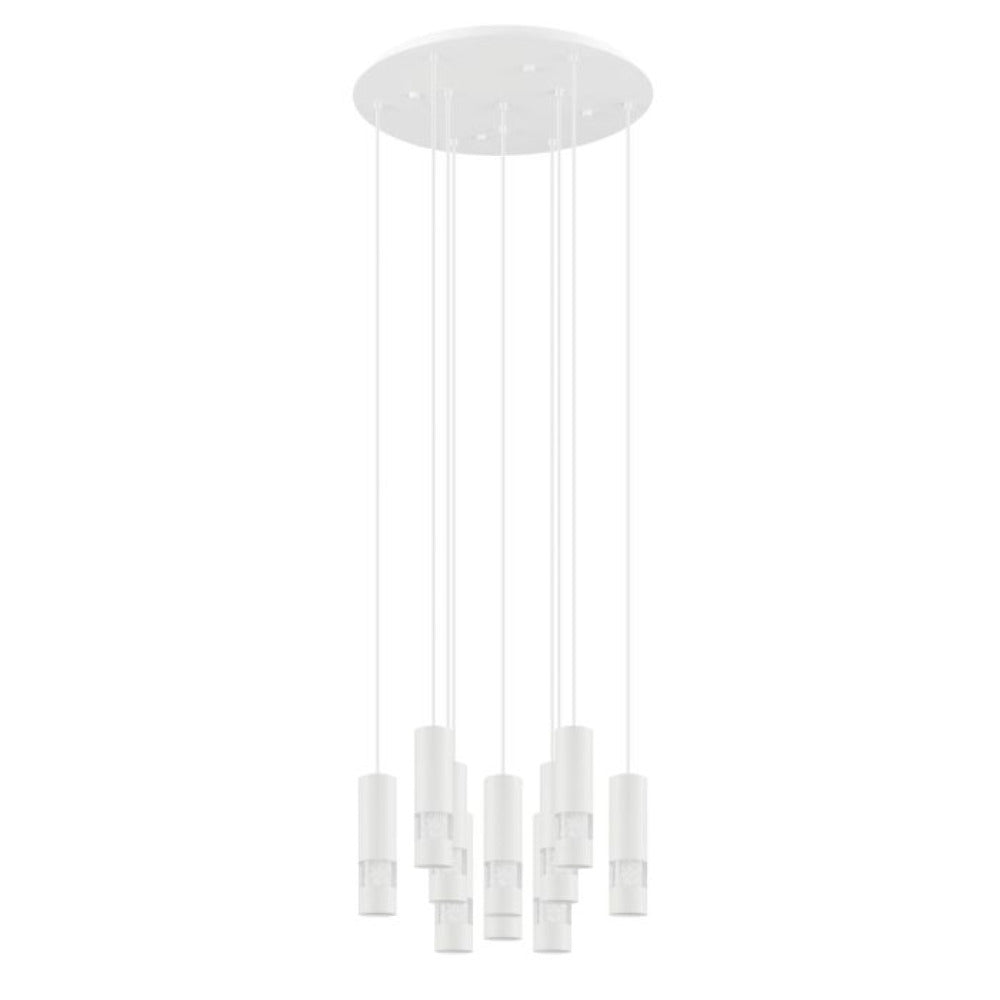 Buy Cluster Pendants Australia Bernabeta Cluster Pendant 10 Lights White Steel 4000K - 39704N