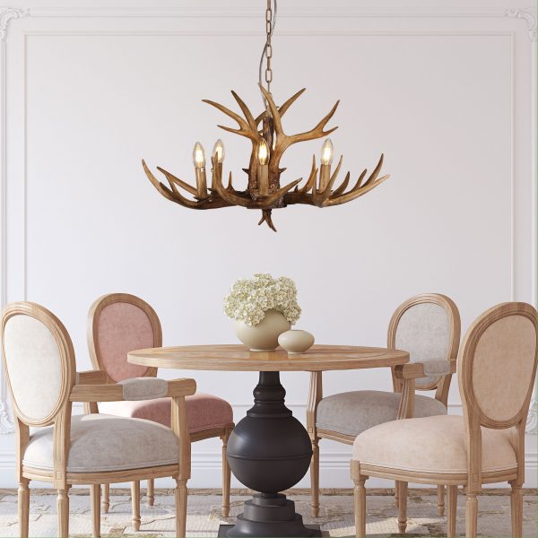 Buy Chandeliers Australia Hyort Chandelier 6 Lights Natural Resin - OL65272/6