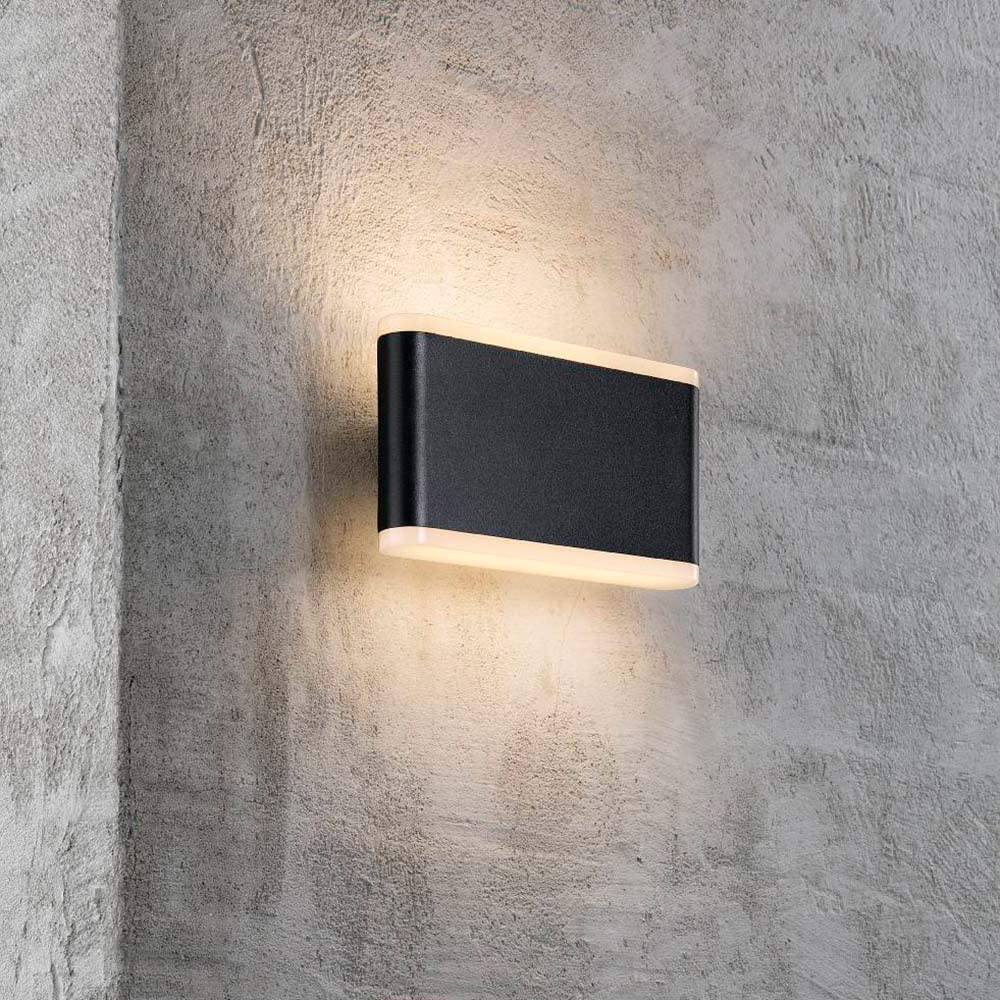 Buy Up / Down Wall Lights Australia Akron 17 Wall Black, Opal - 46971003