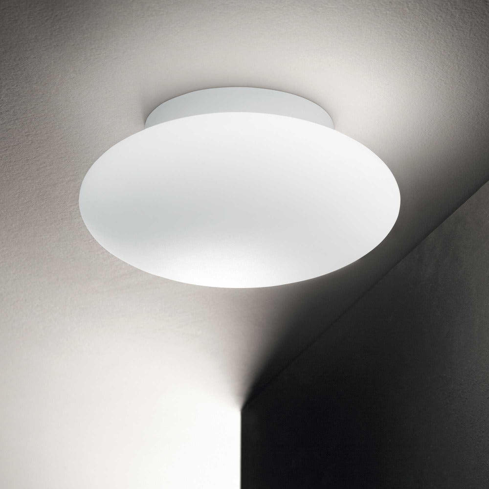 Buy Outdoor Close To Ceiling Lights Australia Round Bubble Pl1 Outdoor Close To Ceiling Light Matt White Aluminum - 135250
