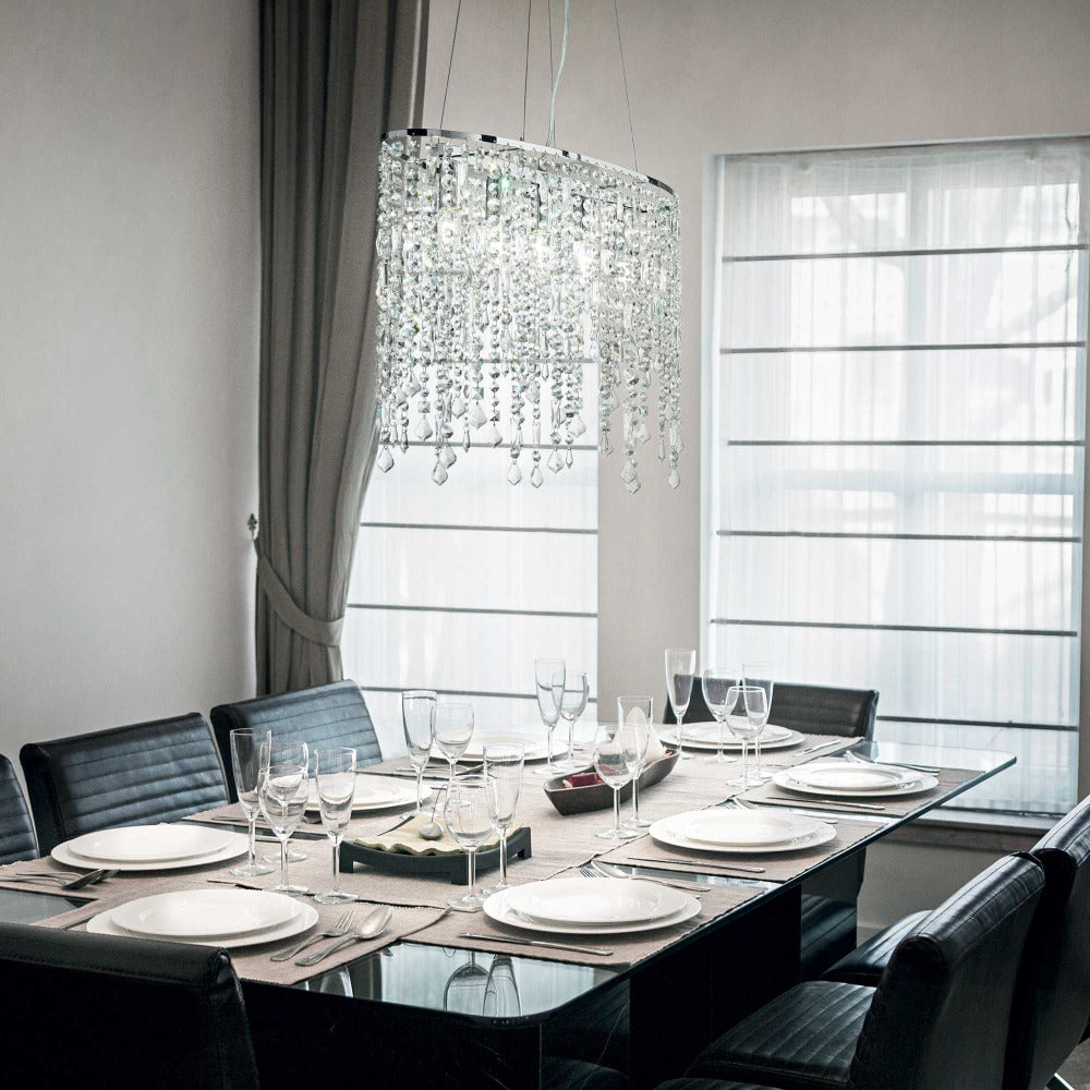 Buy Pendant Lights Australia Rain Sp5 Pendant 5 Lights Chrome Metal - 008363