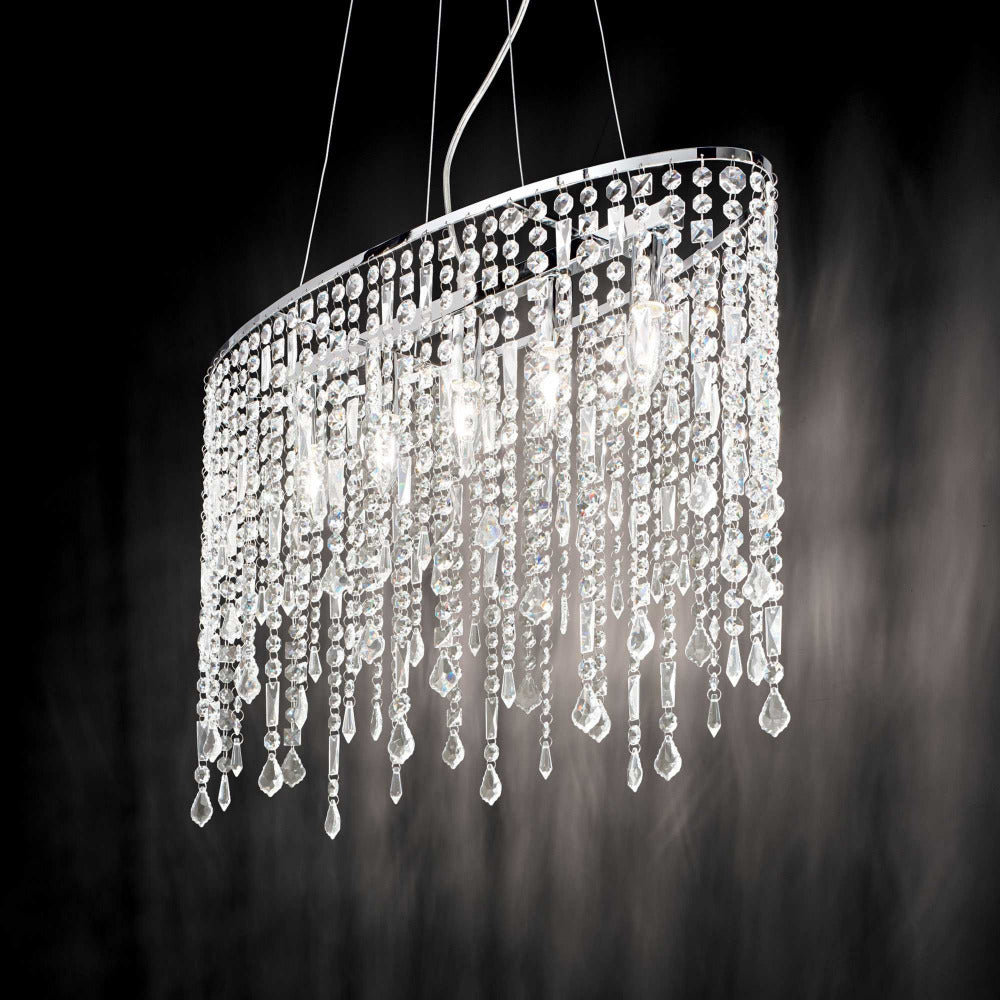Buy Pendant Lights Australia Rain Sp5 Pendant 5 Lights Chrome Metal - 008363