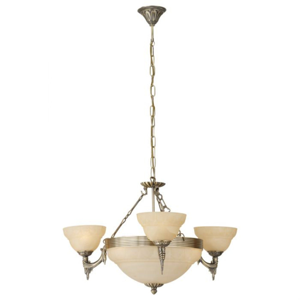 Buy Chandeliers Australia MARBELLA Champagne & Bronze 6 light Chandelier - 85857