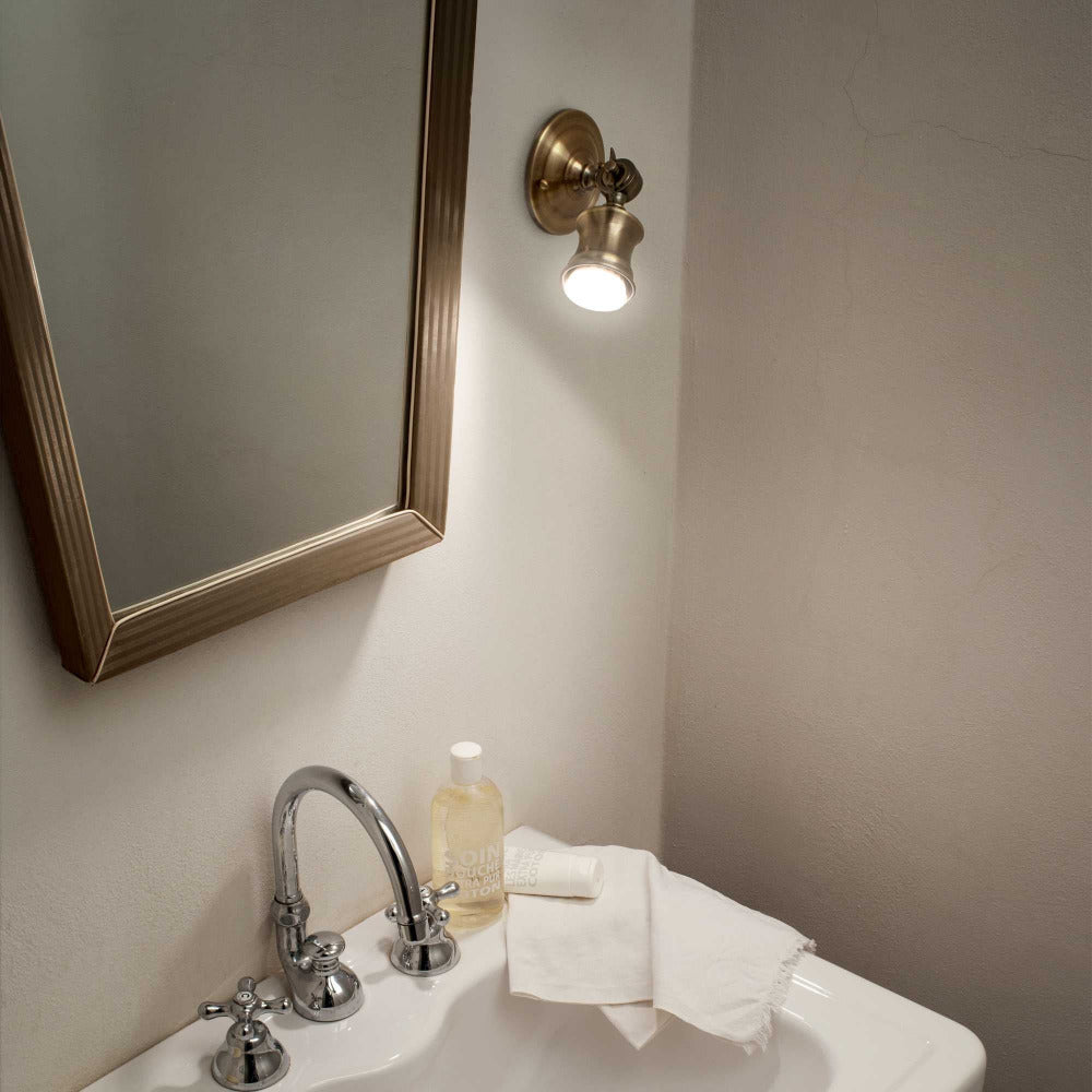 Buy Wall Sconce Australia Barber Ap1 Wall Sconce Antique Brass - 159997