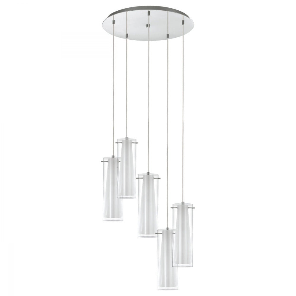 Buy Cluster Pendants Australia Pinto 5 Light Pendant Chrome & Clear White - 93003