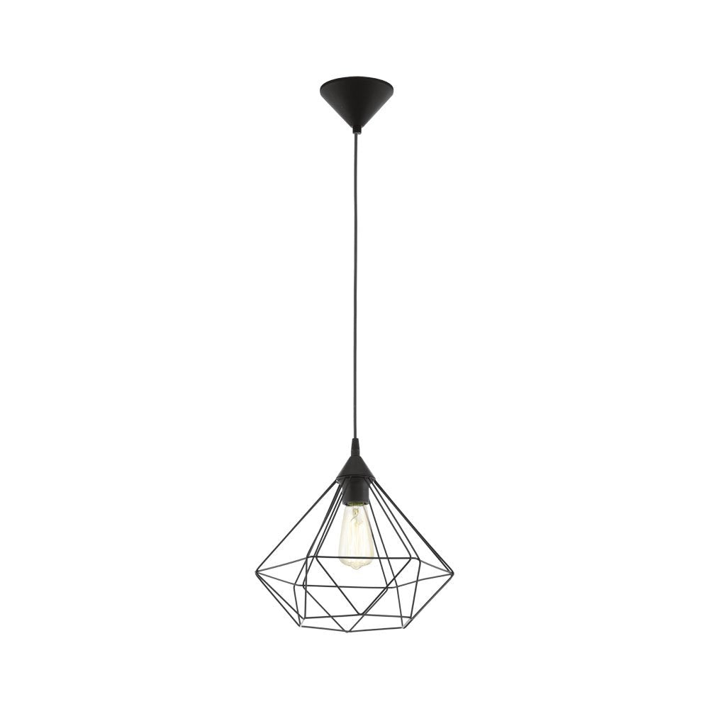 Buy Pendant lights australia - Tarbes 1 Light Pendant Black 325mm - 94188