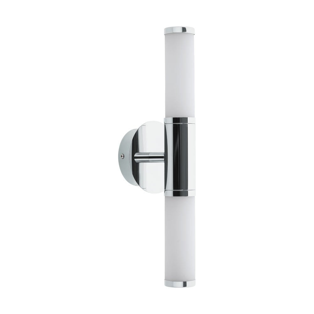 Buy Bathroom Vanity Lights Australia Palmera 2 Light Wall Light 3000K LED Chrome & White - 95142