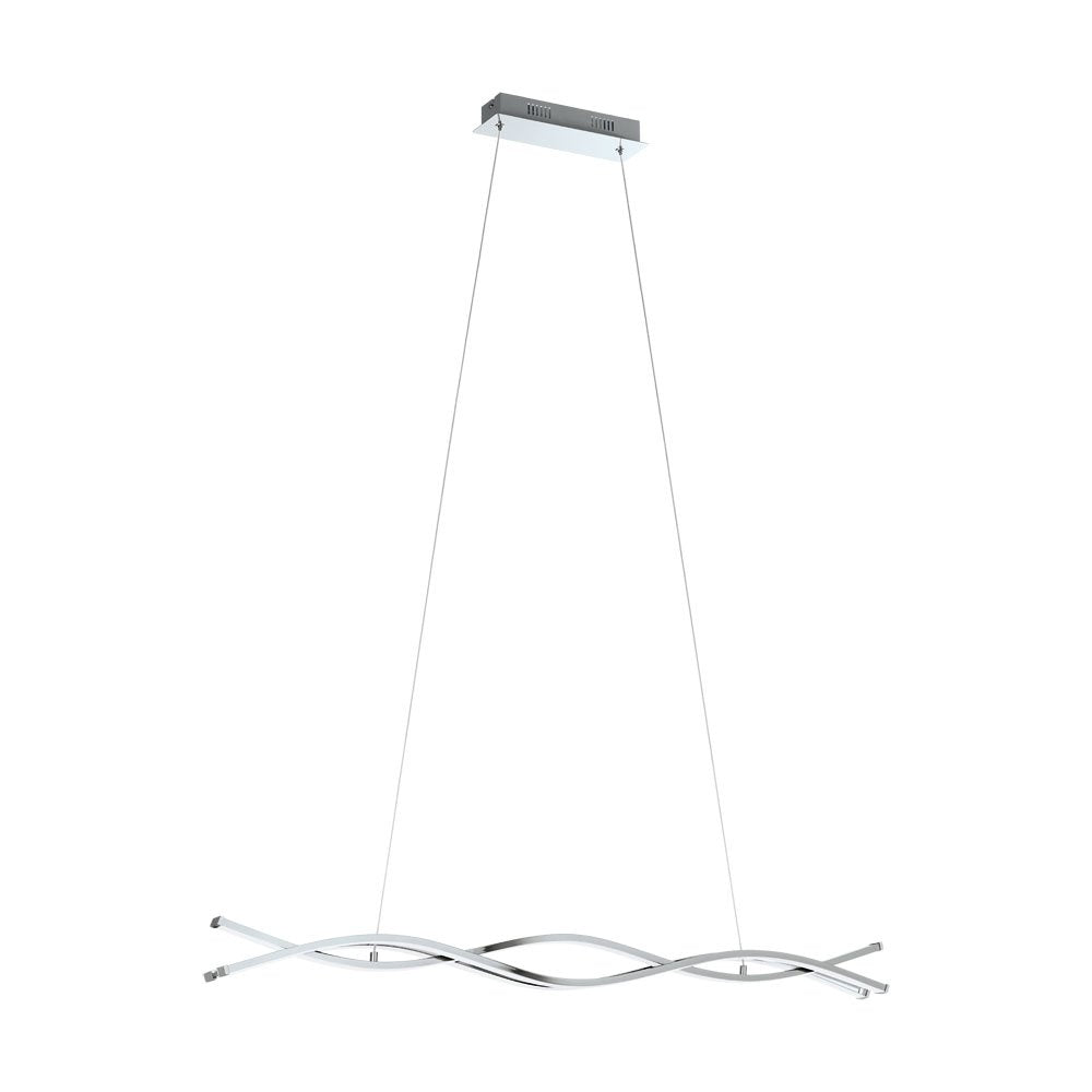 Buy LED Pendants Australia Lasana LED Pendant 39W LED 3000K Chrome & White - 96102