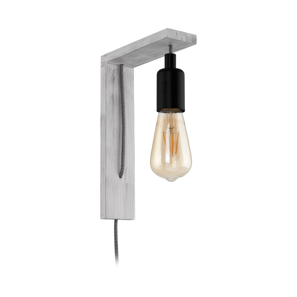 Buy Wall Sconce Australia Tocopilla 1 Light Wall Light White & Black - 97917N