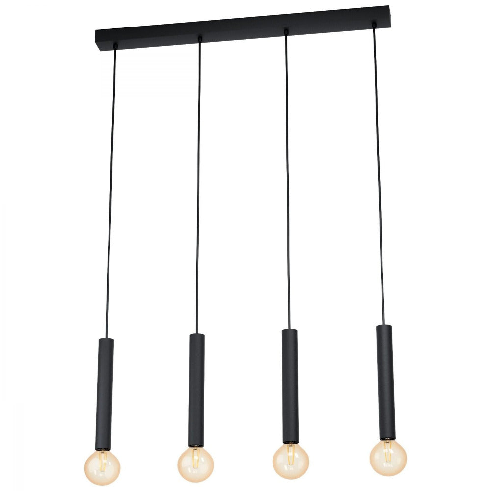 Buy Island Pendant Lights Australia Cortenova 4 Light Pendant Black - 98057