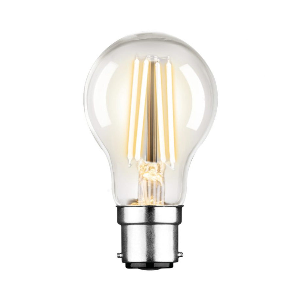 Buy LED Filament Globes Australia A60 LED Filament Globe 240V 7.5W BC Clear Glass 2700K - 9B22LEDA60DC