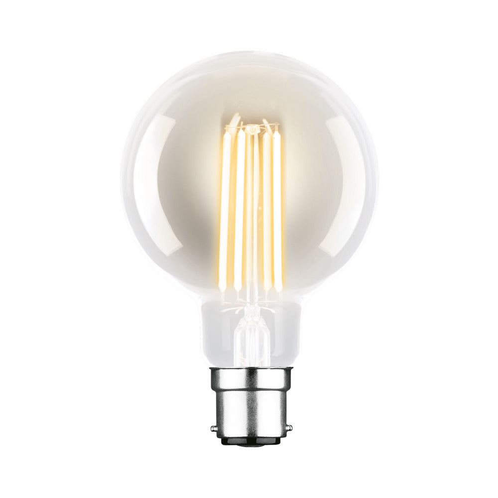 Buy LED Filament Globes Australia G95 LED Filament Globe 240V 7.5W BC Clear Glass 2700K - 9B22LEDSP95DC