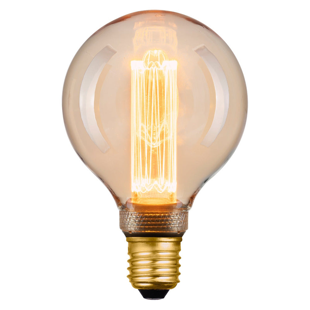 Buy LED Globes Australia Vintage Decorative LED G95 Globe ES 4W 240V Amber Glass - 9E27LED23