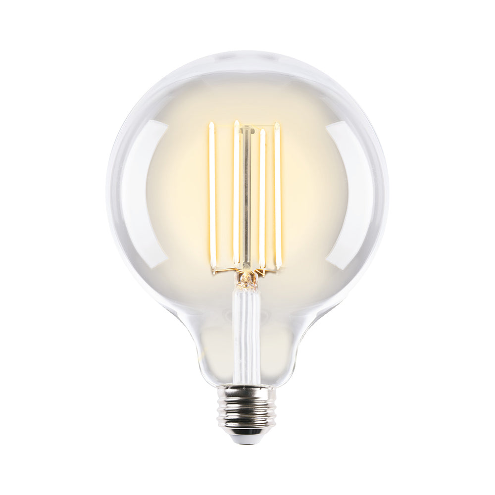 Buy LED Filament Globes Australia G125 LED Filament Globe 240V 7.5W ES Clear Glass 2700K - 9E27LEDSP125DC