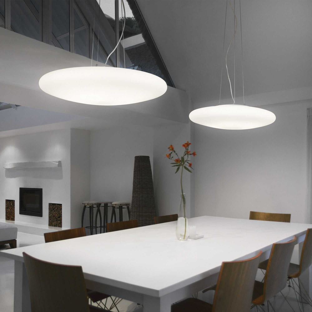 Buy Pendant Lights Australia Smarties Sp3 Pendant 3 Lights W500mm White Glass - 032009