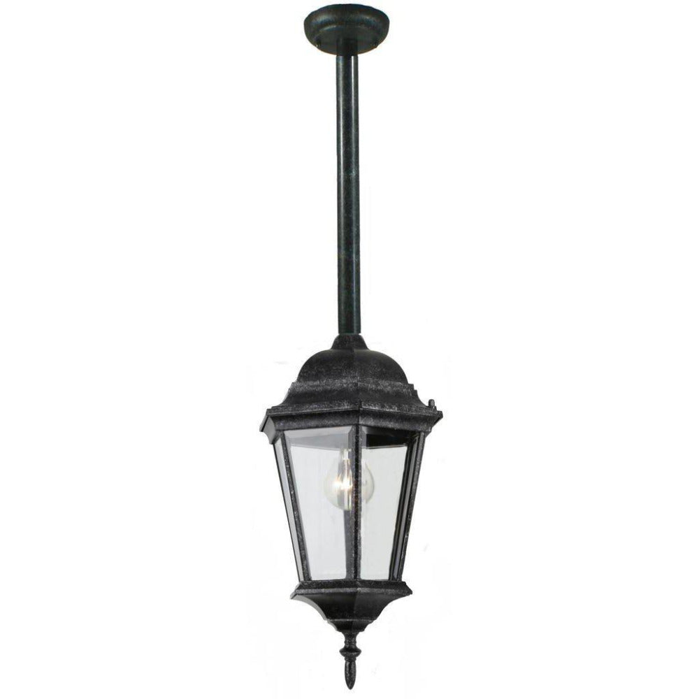Buy Outdoor Pendant Lights Australia Junction Medium Outdoor Rod Pendant Antique Black IP44 - 1001237