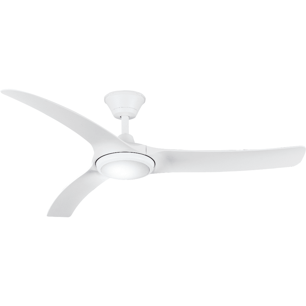 Aqua DC Ceiling Fan 52" IP66 with LED & Matt White Polymer Blades - AIPL667