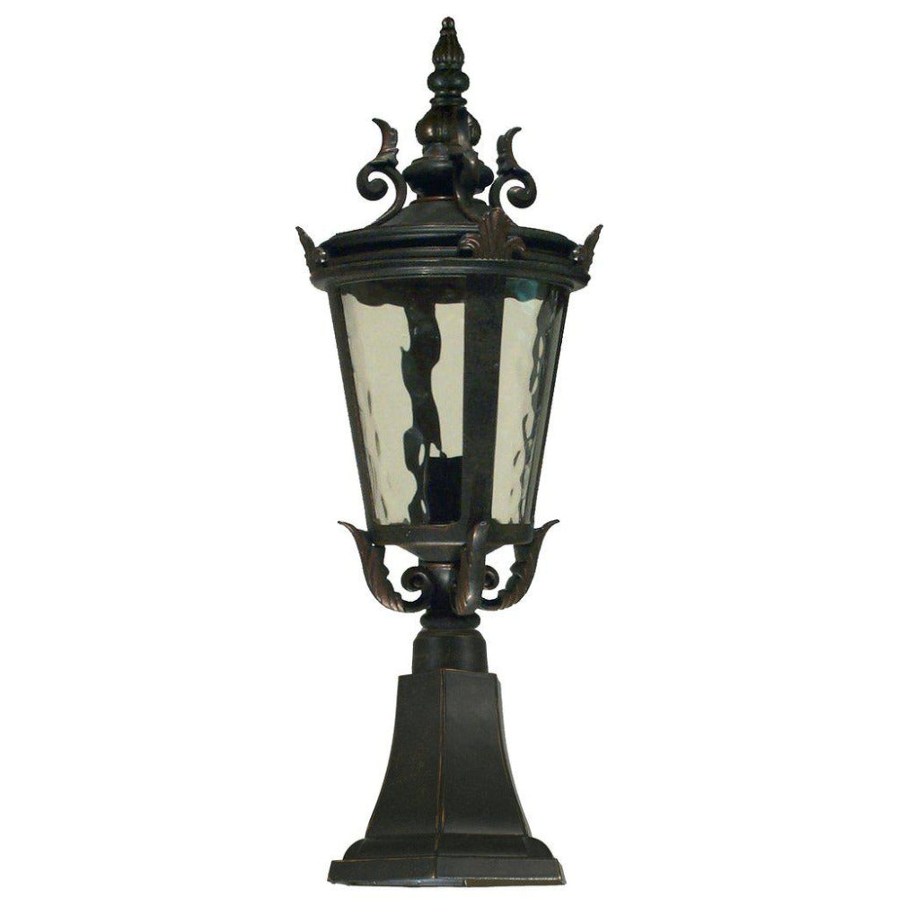 Buy Pillar & Pedestal Lights Australia Albany Small Pillar Mount Antique Bronze IP44 - 1000029