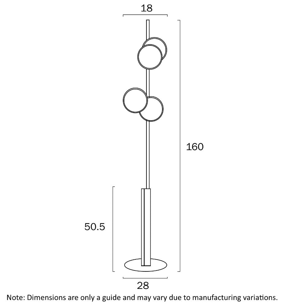 Buy Floor Lamps Australia Amparo Floor Lamp Black - AMPARO FL-BK