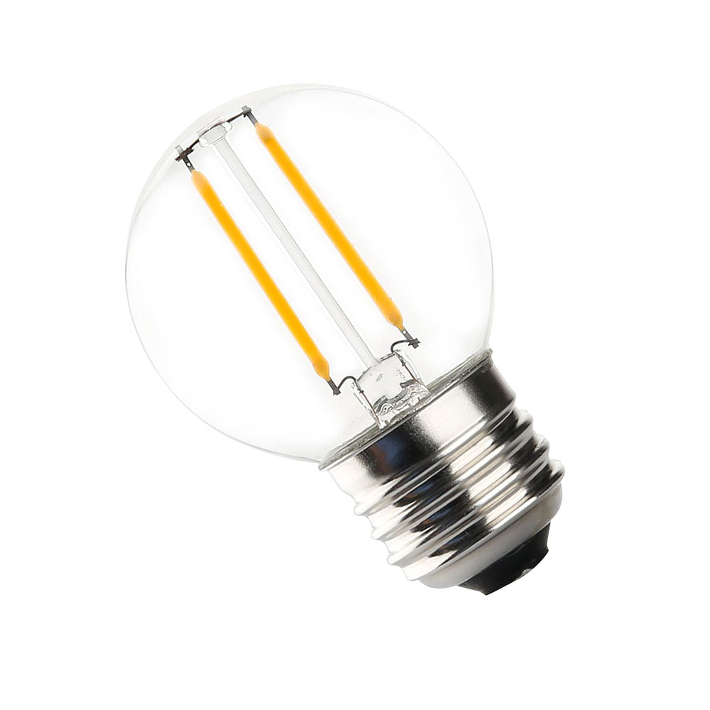 Buy LED Filament Globes Australia Festoon LED Filament Globe 24V ES Polycarbonate 2700K - AQF-G-003