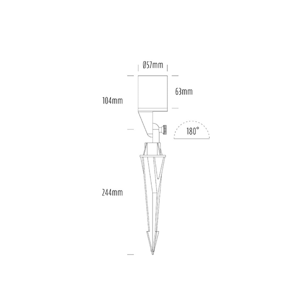 Buy Spike Lights Australia HYDRA Spike Light MR16 12~24V AC Brass - AQL-450-M