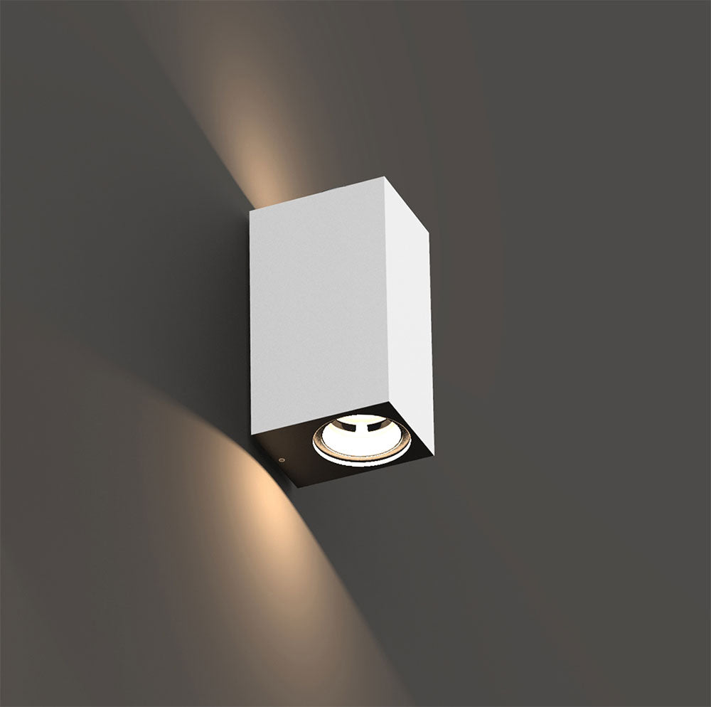 Buy Up / Down Wall Lights Australia Prism Up / Down Wall Light 14W H114.5mm Aluminium 3000K - AQL-601