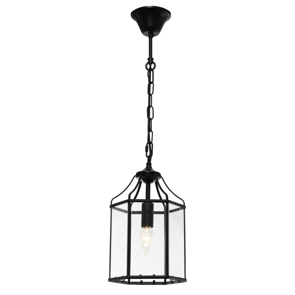 Arcadia 1 Light Pendant Black - ARCA1PBLK