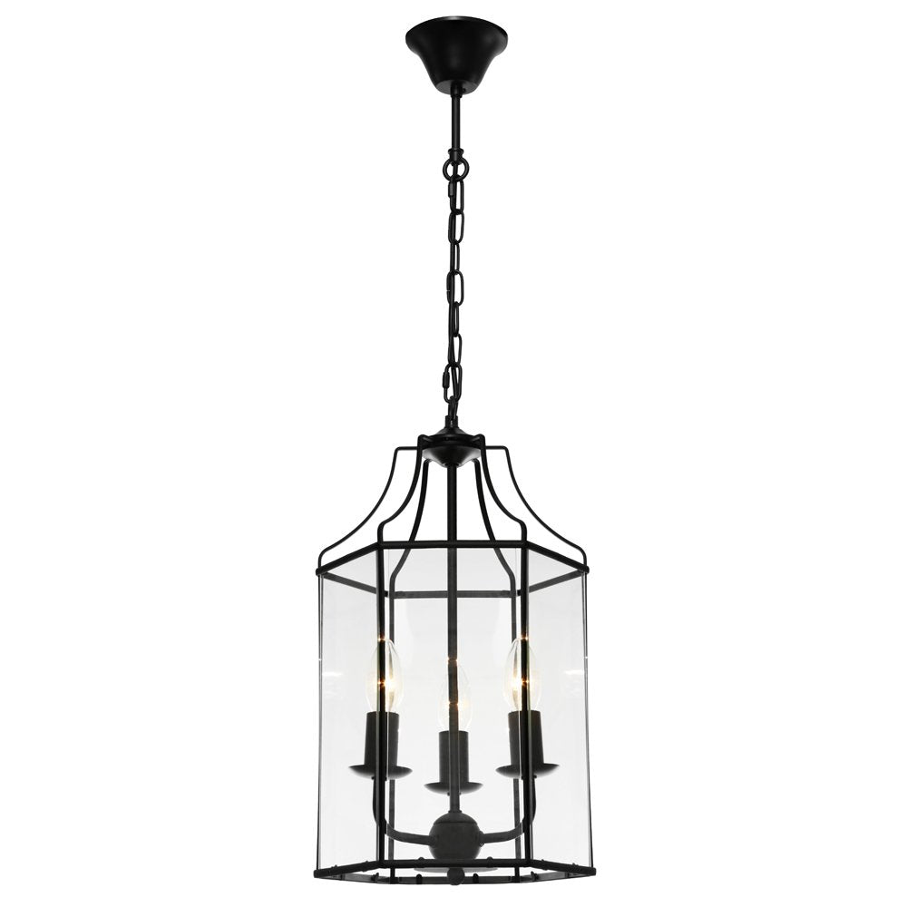 Arcadia 3 Light Pendant Black - ARCA3PBLK