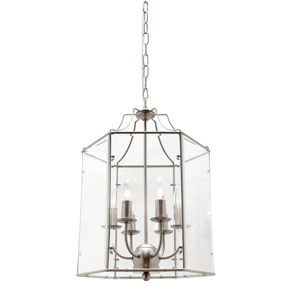 Arcadia 6 Light Pendant Satin Chrome - ARCA6PSC