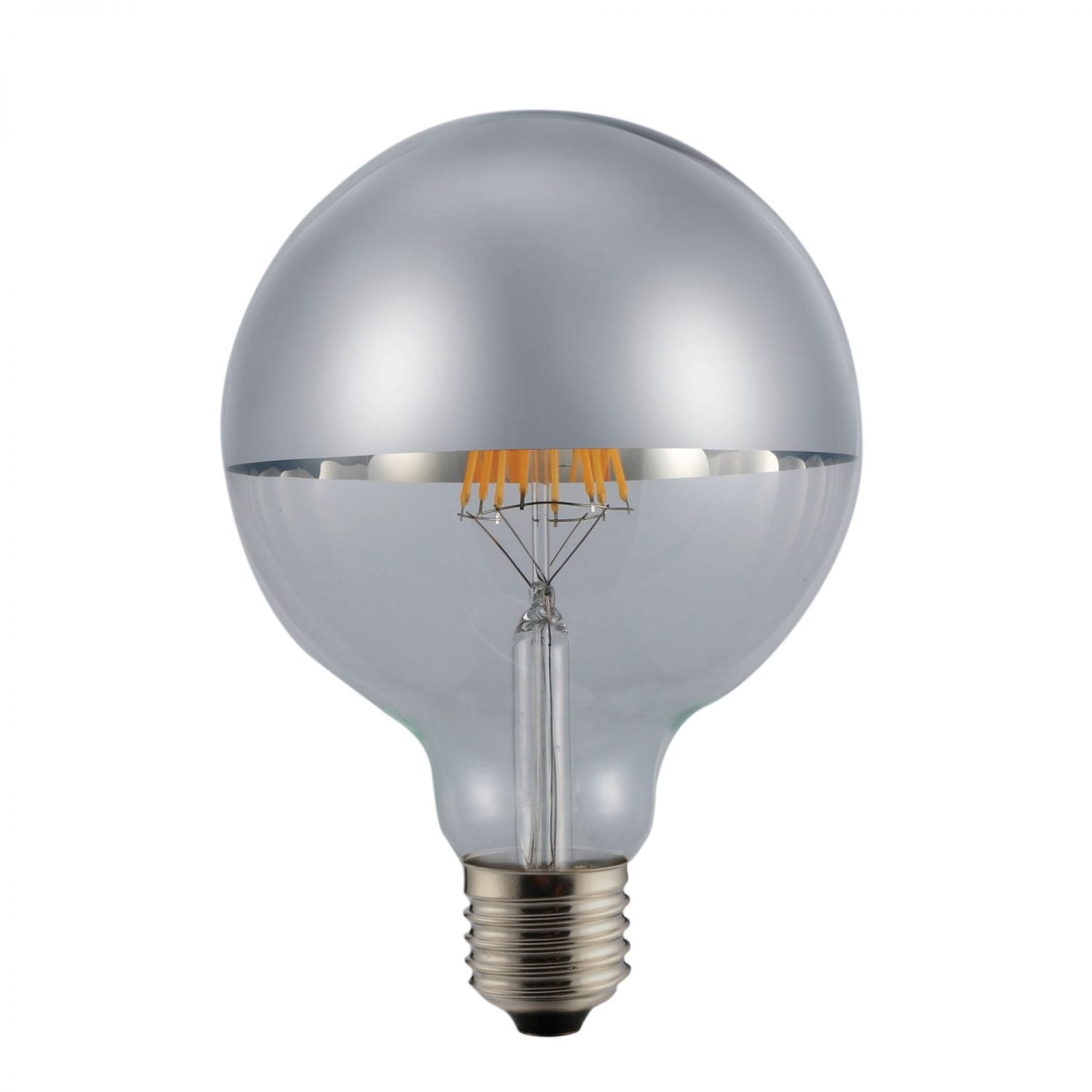 Buy LED Globes Australia Crown Silver LED G95 Globe - A-LED-8506227CS