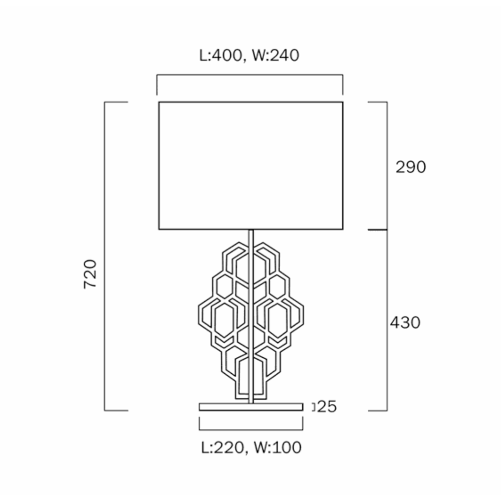 Buy Table Lamps Australia Akron 1 Light Large Table Lamp White & Antique Gold - AKRON TLL-WHAG