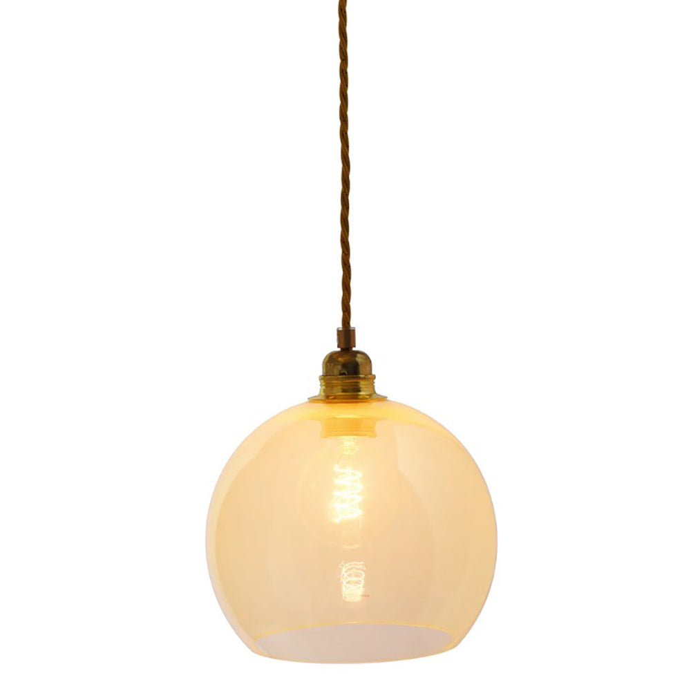 Buy Pendant Lights Australia Rowan Pendant Light W220mm Glass Matt Gold - LA101