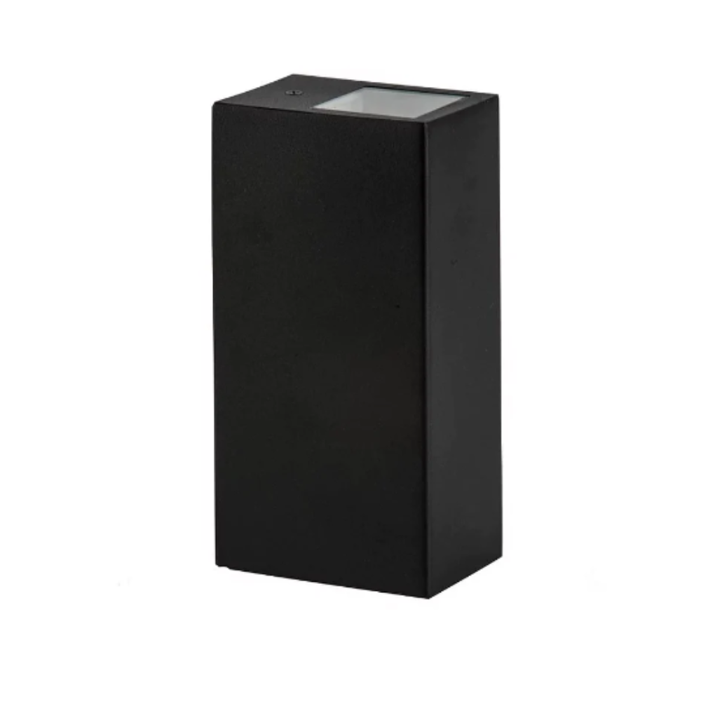Buy Up / Down Wall Lights Australia Square Up / Down Wall Lights H185mm Black Aluminium - AL5608/BK
