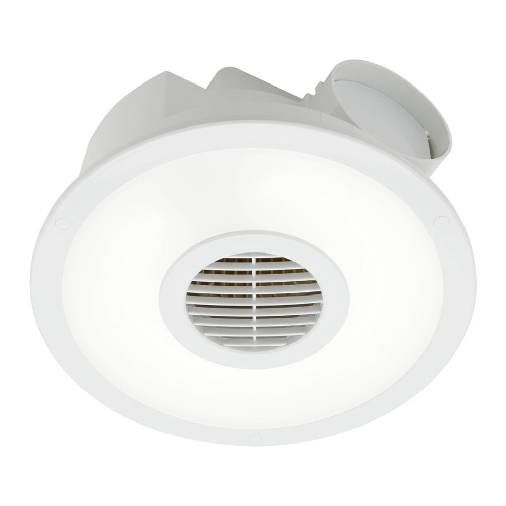 Buy Exhaust Fans Australia Skyline Round Exhaust Fan With Fluoro Light White - BE220FSPWH