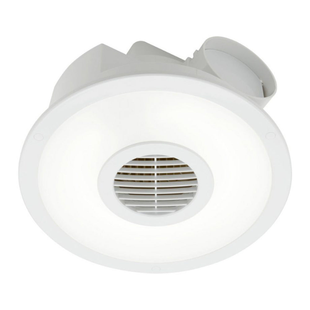 Buy Exhaust Fans Australia Skyline Round Exhaust Fan With LED Light White - BE240ESPWH