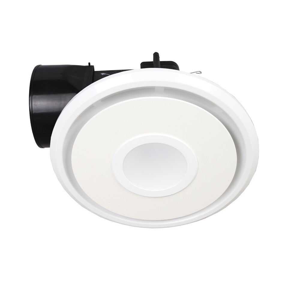 Emeline II 290mm Round Exhaust Fan With LED Light White - BE350ESPWH