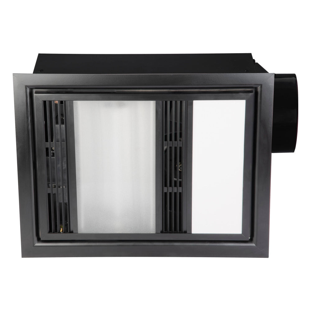 Buy 3 In 1 Bathroom Heaters Australia Domini 3-IN-1 Bathroom Solution Black - BH161ESWBK