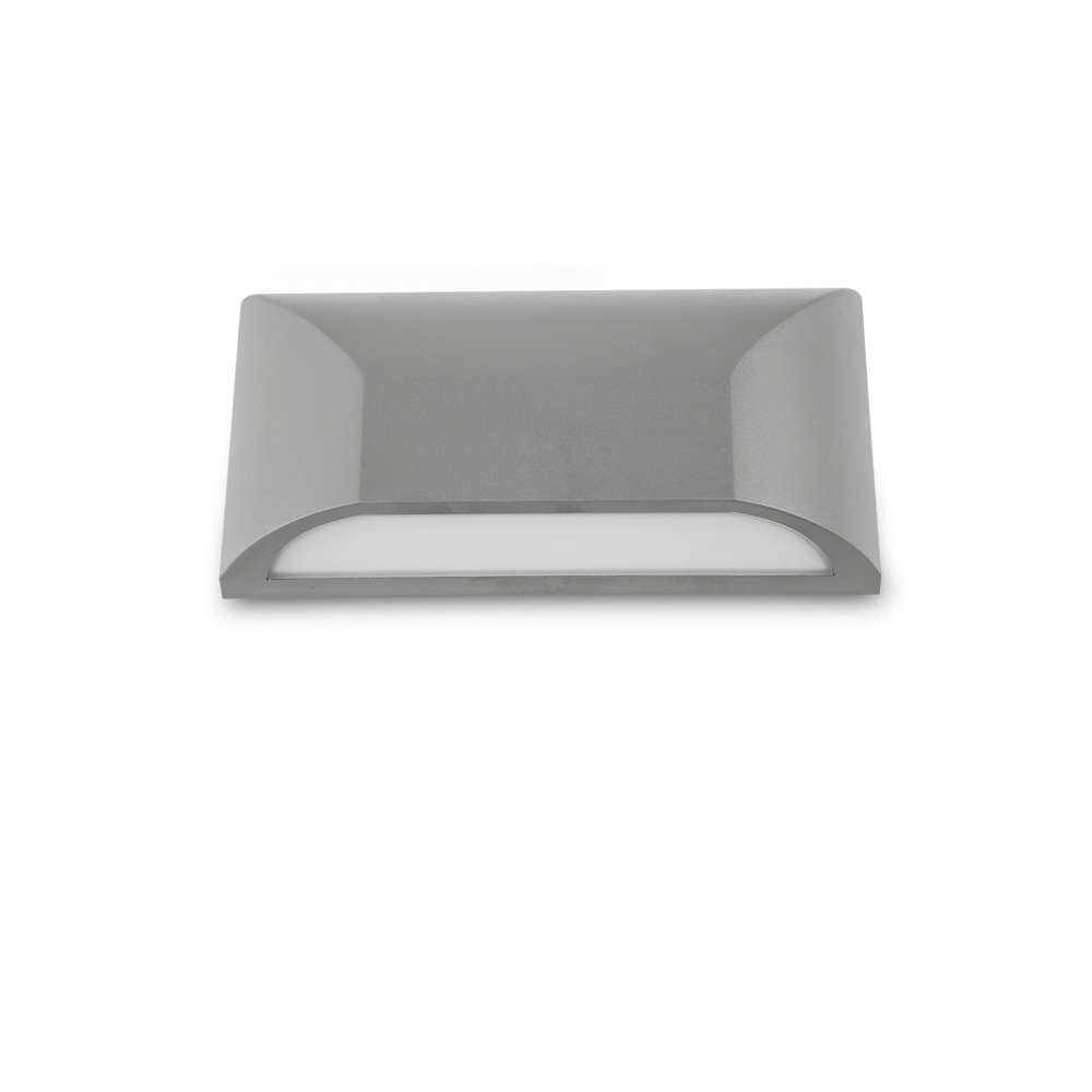 Buy Outdoor Step Lights Australia Bloc LED Wall Light 220mm TRI Colour IP65 Silver - BLOC EX5-SL3C