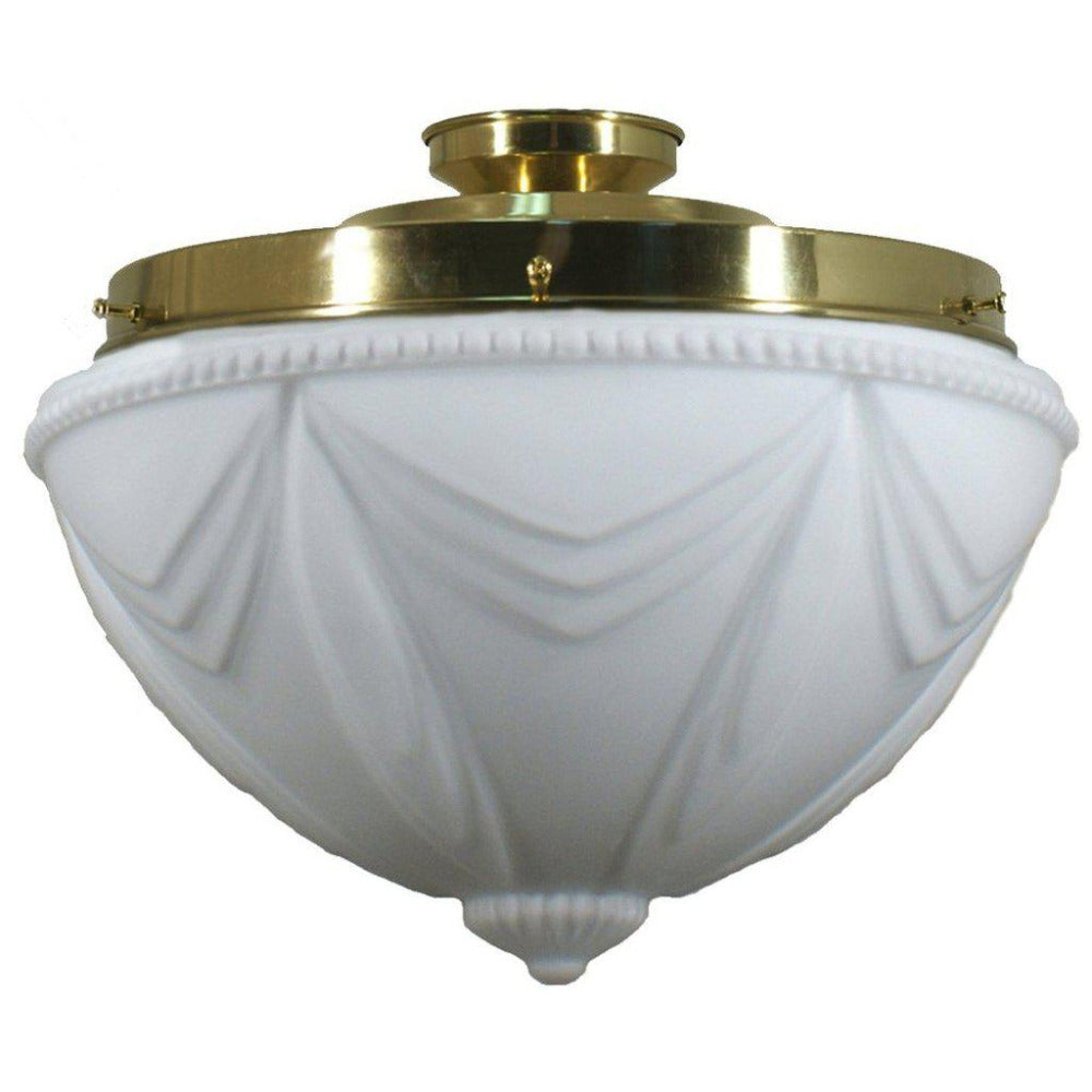 Buy DIY Batten Fix Lights Australia DIY Batten Fix Brass With 14" Empire Opal Matt Glass - 3000017