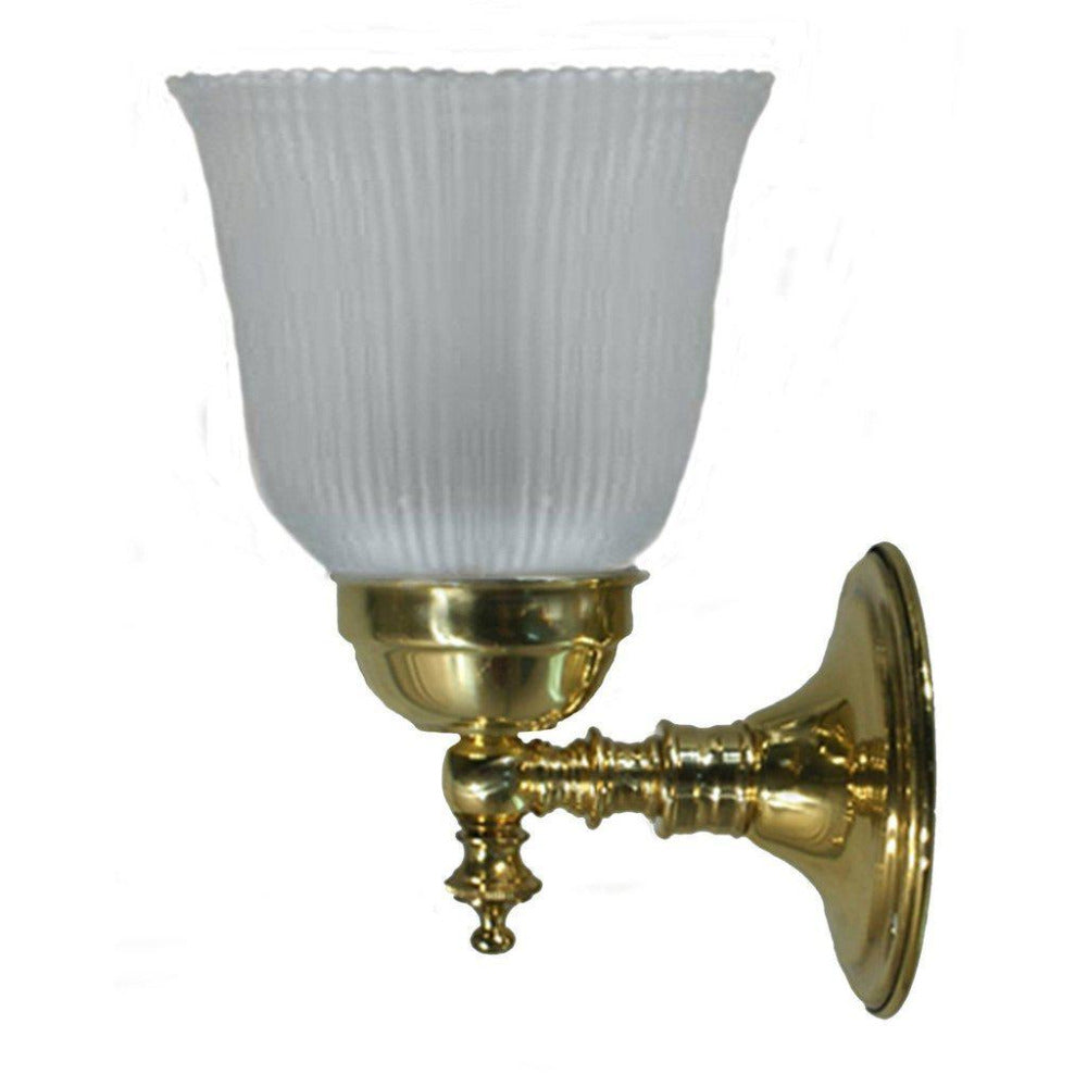 Buy Wall Sconce Australia Kline Wall Light Brass With Zipper Frost Glass - 3000336