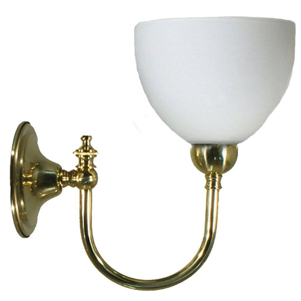 Buy Wall Sconce Australia Loxton Wall Light Brass With Decatron Opal Glass - 3000180