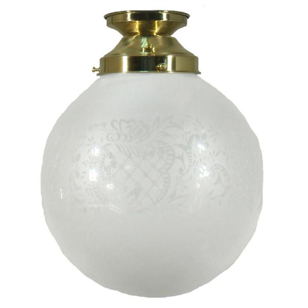 Buy DIY Batten Fix Lights Australia DIY Batten Fix Brass With 8" Sheffield Glass - 3000047