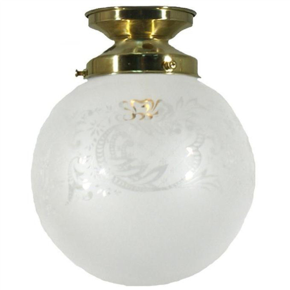 Buy DIY Batten Fix Lights Australia DIY Batten Fix Brass With 6" Sheffield Glass - 3000032
