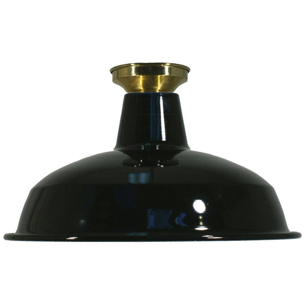Buy DIY Batten Fix Lights Australia DIY Batten Fix Brass With 300mm Warehouse Black Shade - 3000329