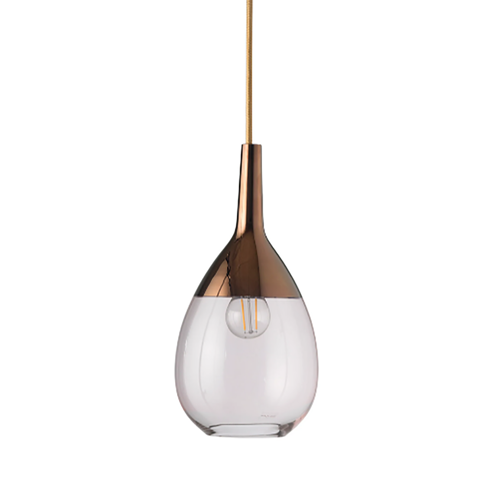 Buy Pendant Lights Australia Lute Pendant Light W140mm Glass - LA1014