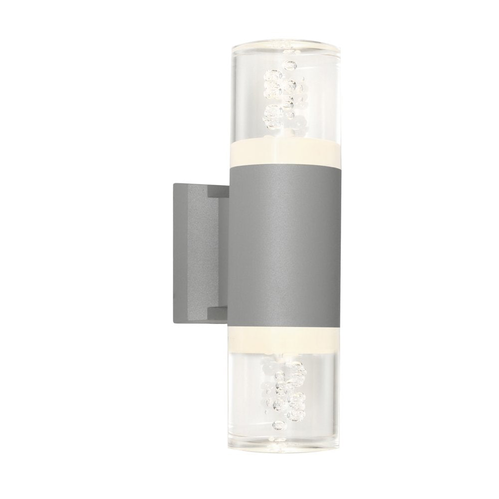 Buy Up / Down Wall Lights Australia Calgary 2 Light Exterior Wall Light Silver - CALG2ESLV